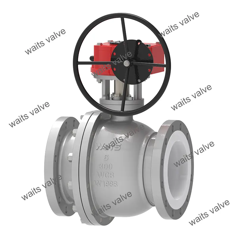 Gear Ptfe Lined Ball Valve